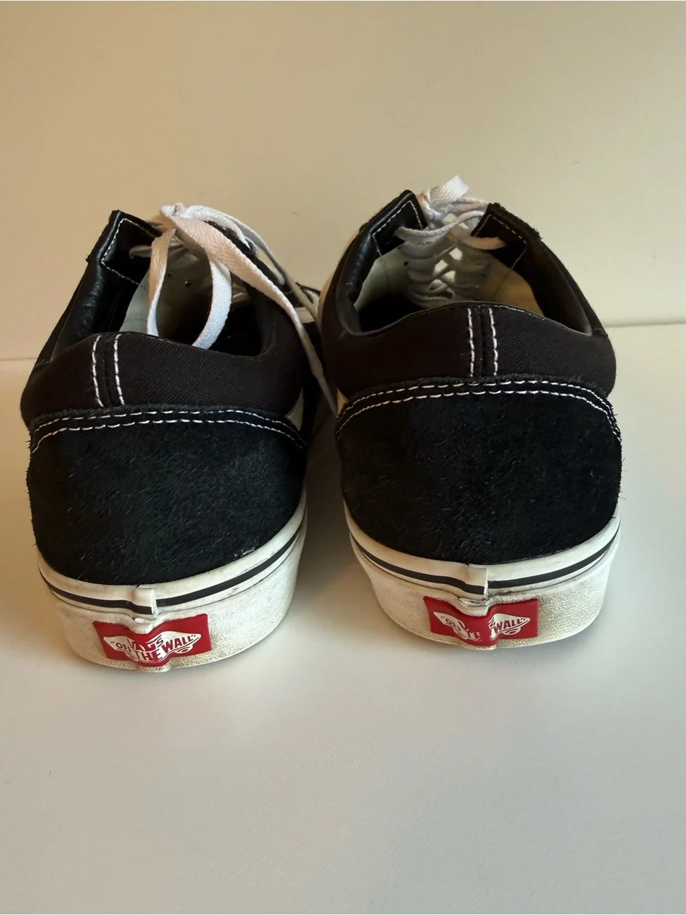 Vans Old Skool Black White Suede Canvas Skate Sneakers Men’s Size 11